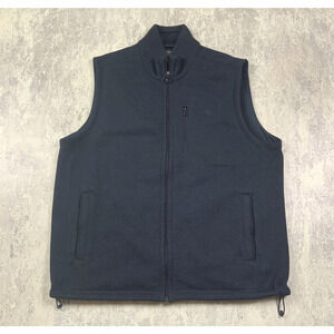 Polo Ralph Lauren Vest Mens XL Blue Performance Full Zip Navy Fleece Golf